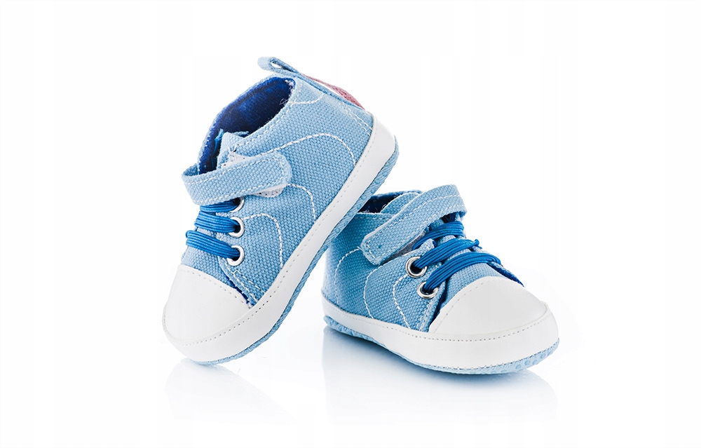 

Trampki niemowlęce 80-86 buty niebieskie adidaski