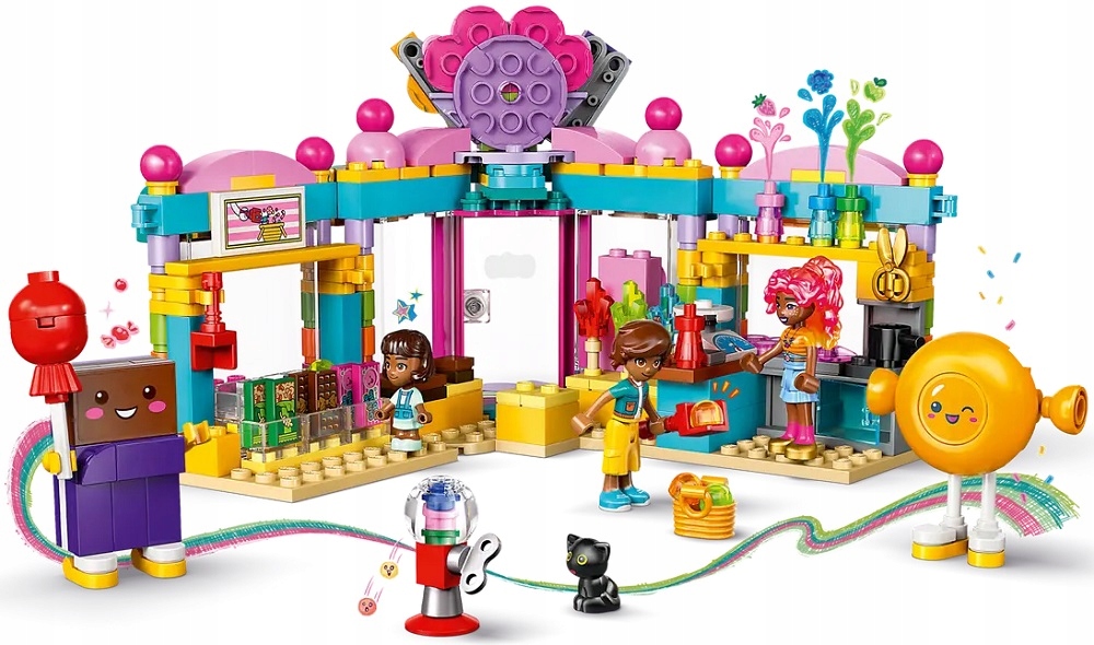 stavebnice Lego Friends 376 dílků Obchod s bonbóny v městečku Heartlake 42649