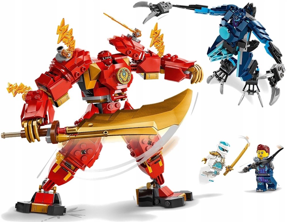 322 ele stavebnice Lego Ninjago Mech ohnivého živlu Kaia 71808