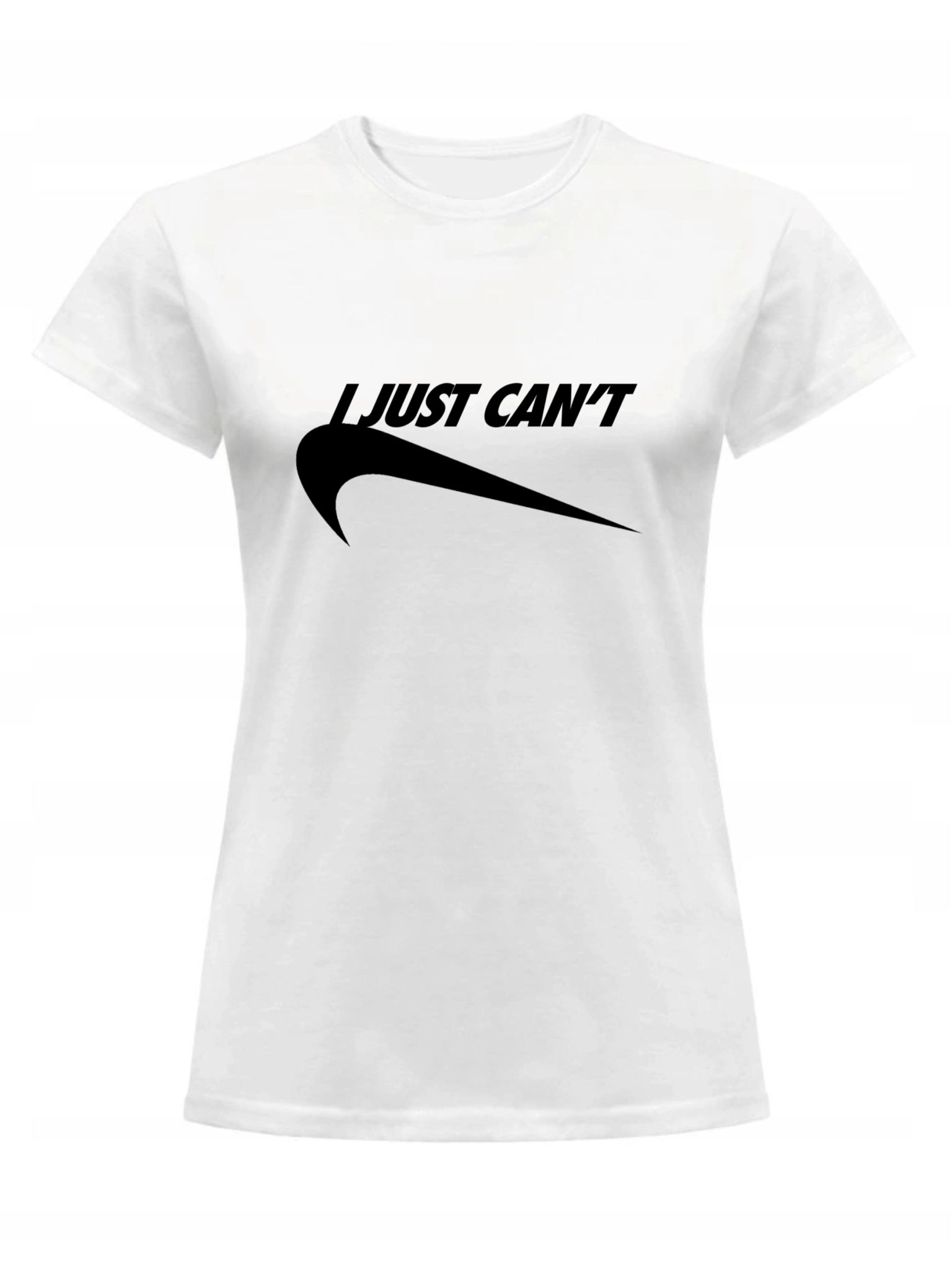 

Koszulka Damska T-shirt I Just Can't Biała M
