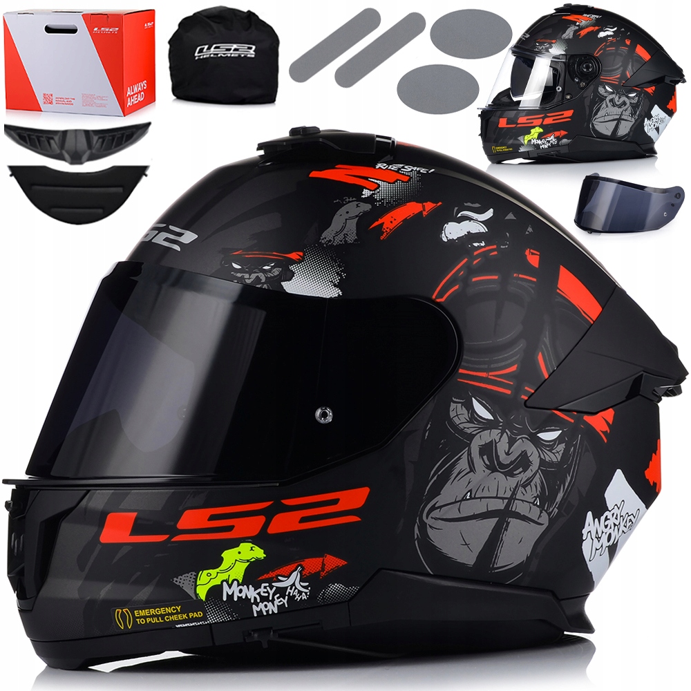 Motocyklová Prilba LS2 FF808 Stream II Monkey Blenda Tónované Sklo