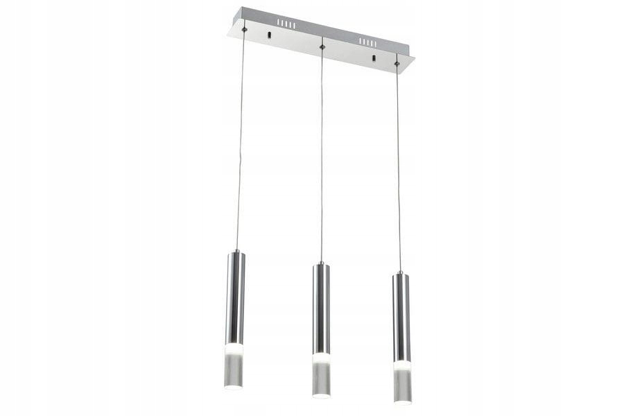 Závěsná lampa s válcovitými stínítky na tenkém kabelu nad schody Gwen