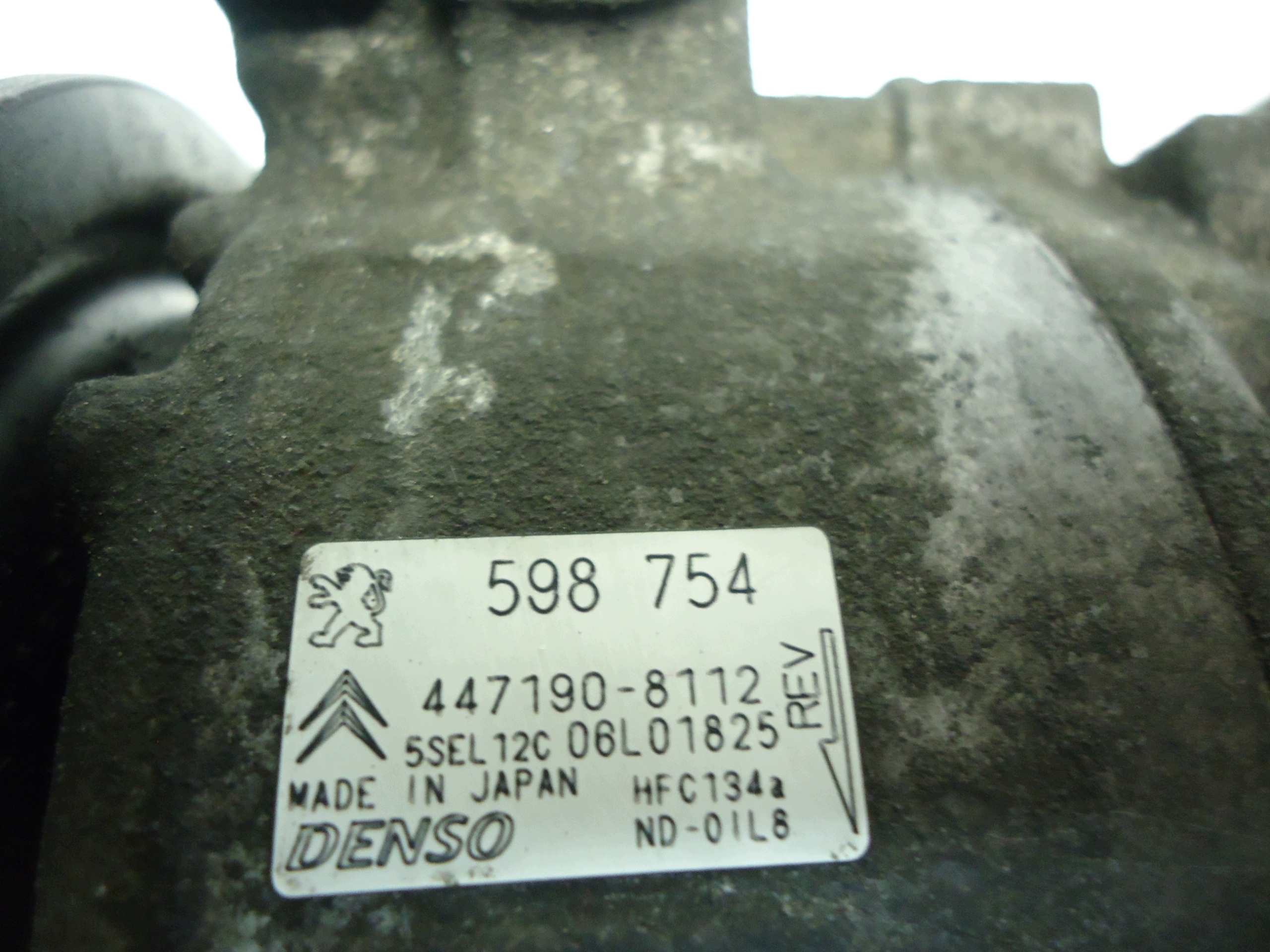 PEUGEOT CITROEN 1.6 VTI 5FW klimakompressor 598754