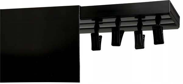 

Szyna sufitowa Pcv czarna II-tor z osłoną 9cm200cm