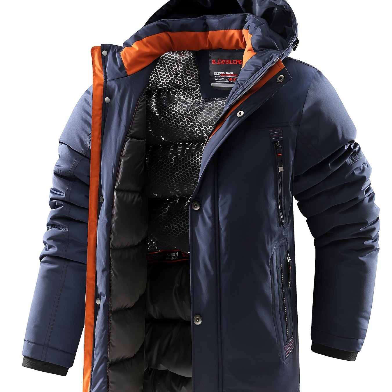 Pánská Zimní Bunda Silná Prošívaná Voděodolná S Kapucí Outdoor Hory M