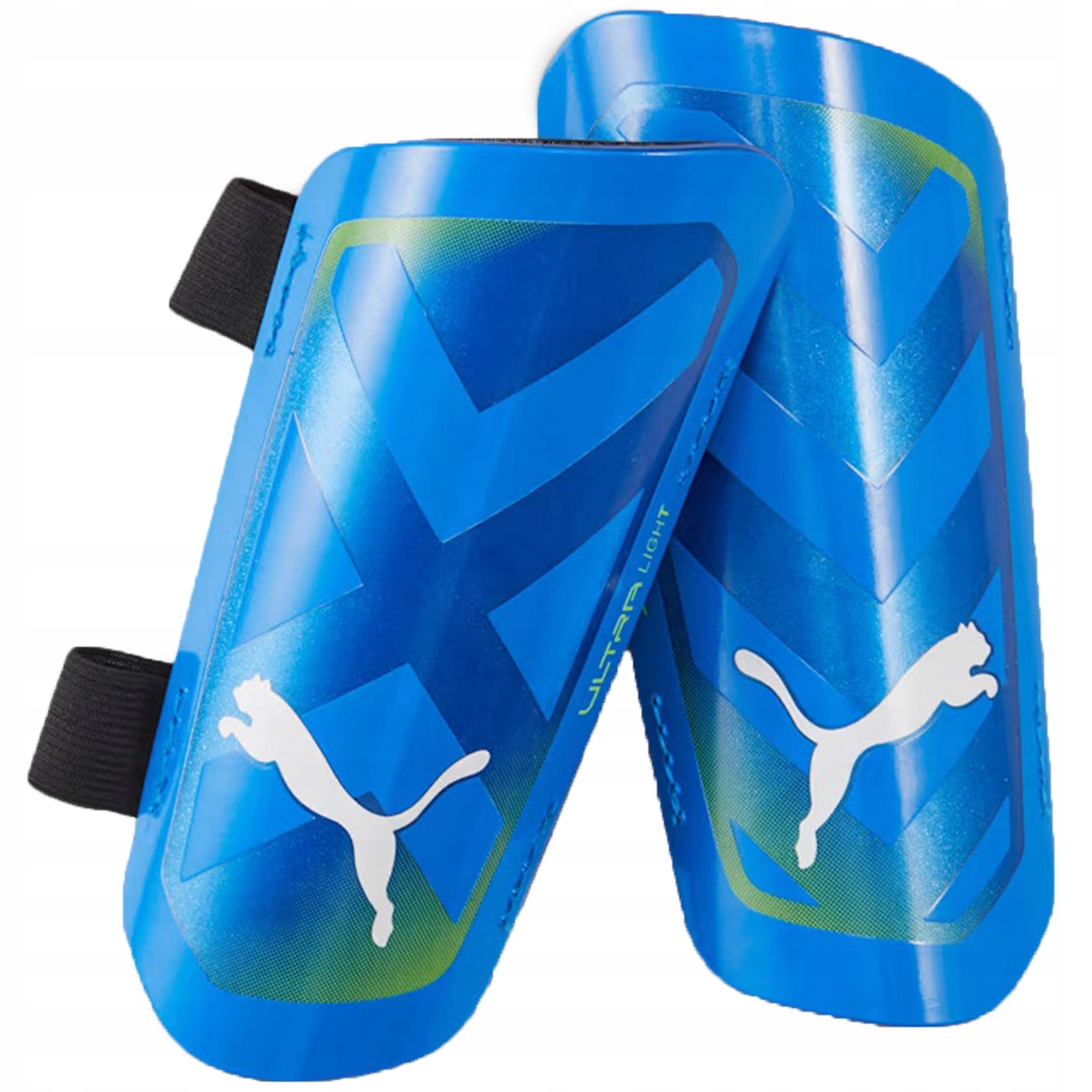 Ochraniacze piłkarskie Puma Ultra Light Strap niebieskie R. L