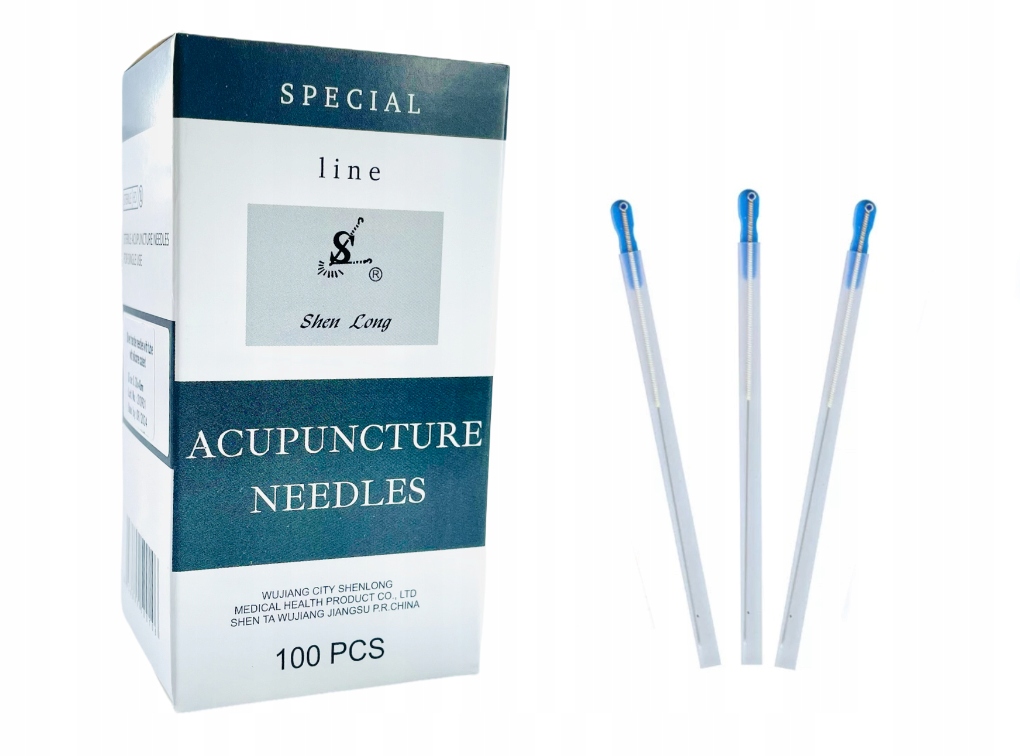 

Igły do akupunktury srebro z prowadnicą 0,30x30 mm