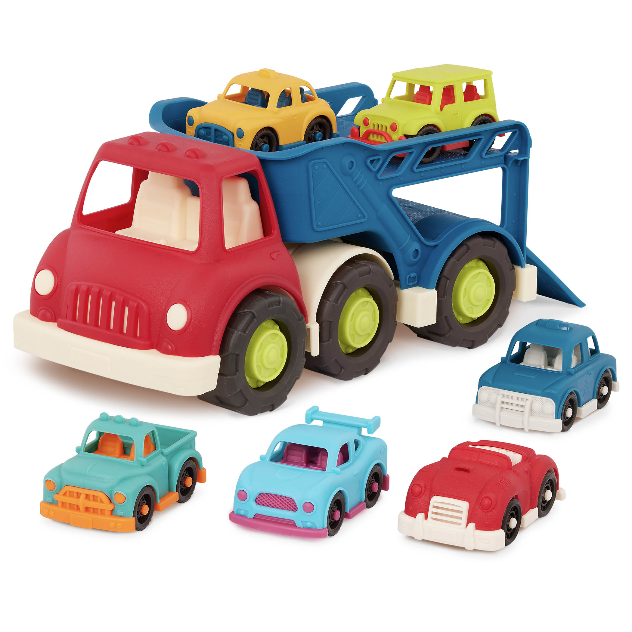 B. Toys laweta do transportu autek ciężarówka z 6 autkami Wonder Wheels