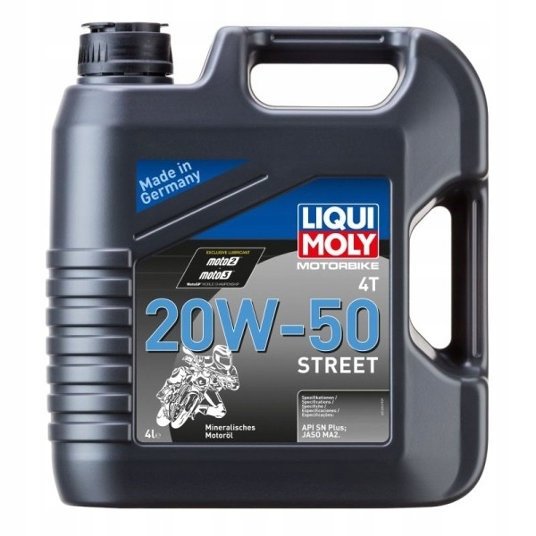 Olej Liqui Moly 20W50 4L 4T Motorbike Street Motocykle LM1696