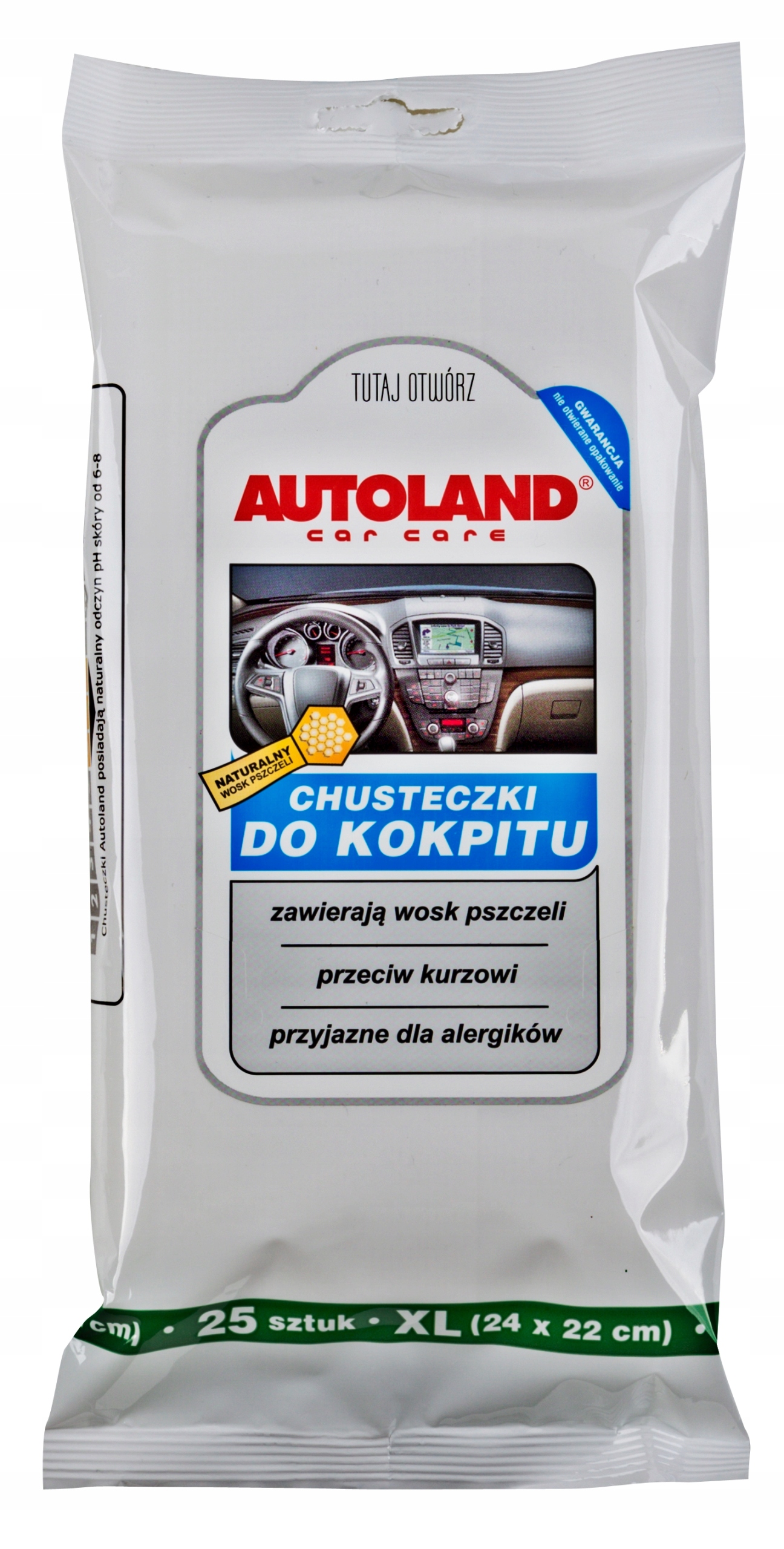 

Autoland chusteczki do kokpitu matowe 25 szt 24x22