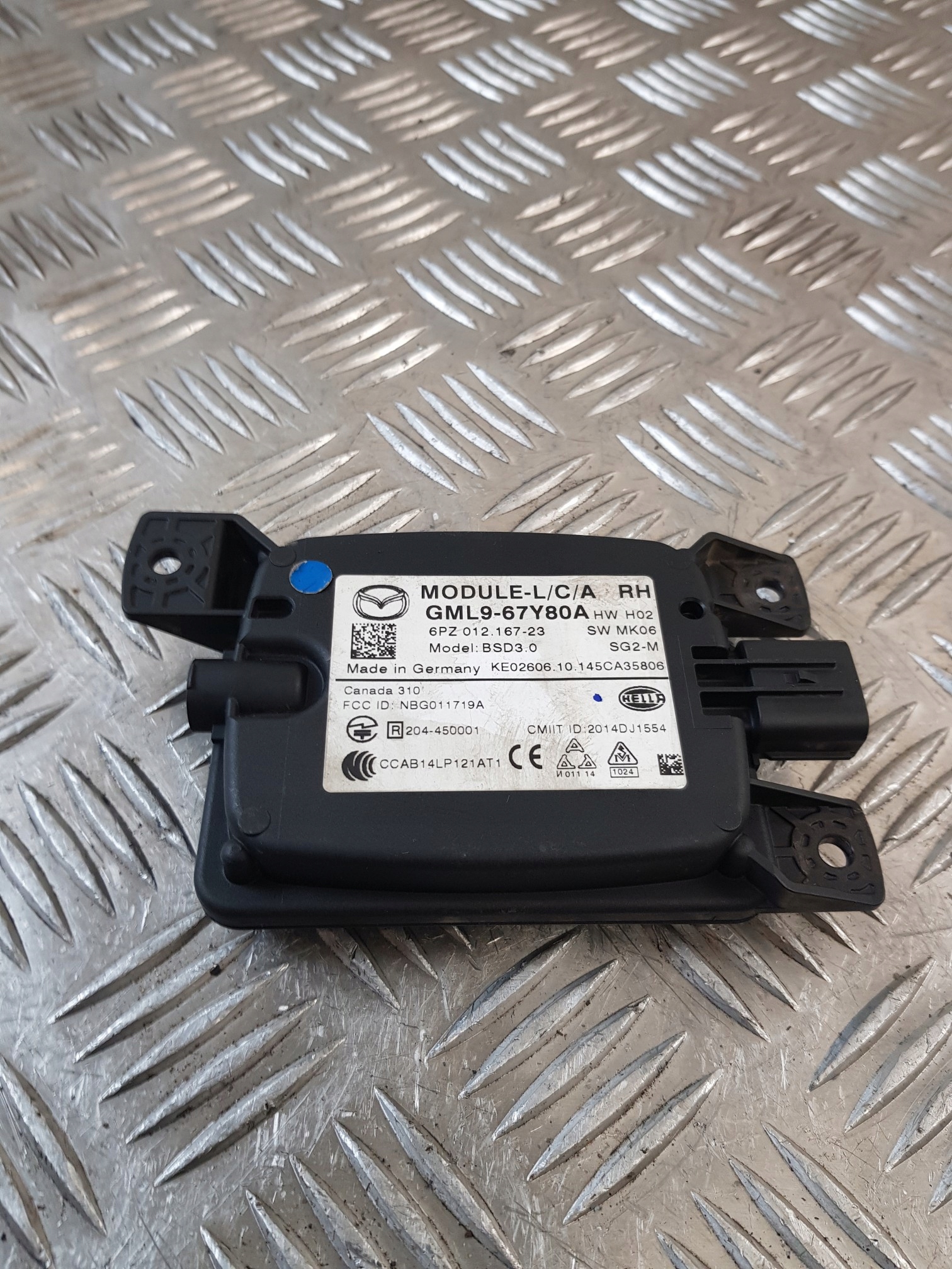 sensor module RADAR MARTWEGO POLA right GML9-67Y80A MAZDA 6 III GJ 15R