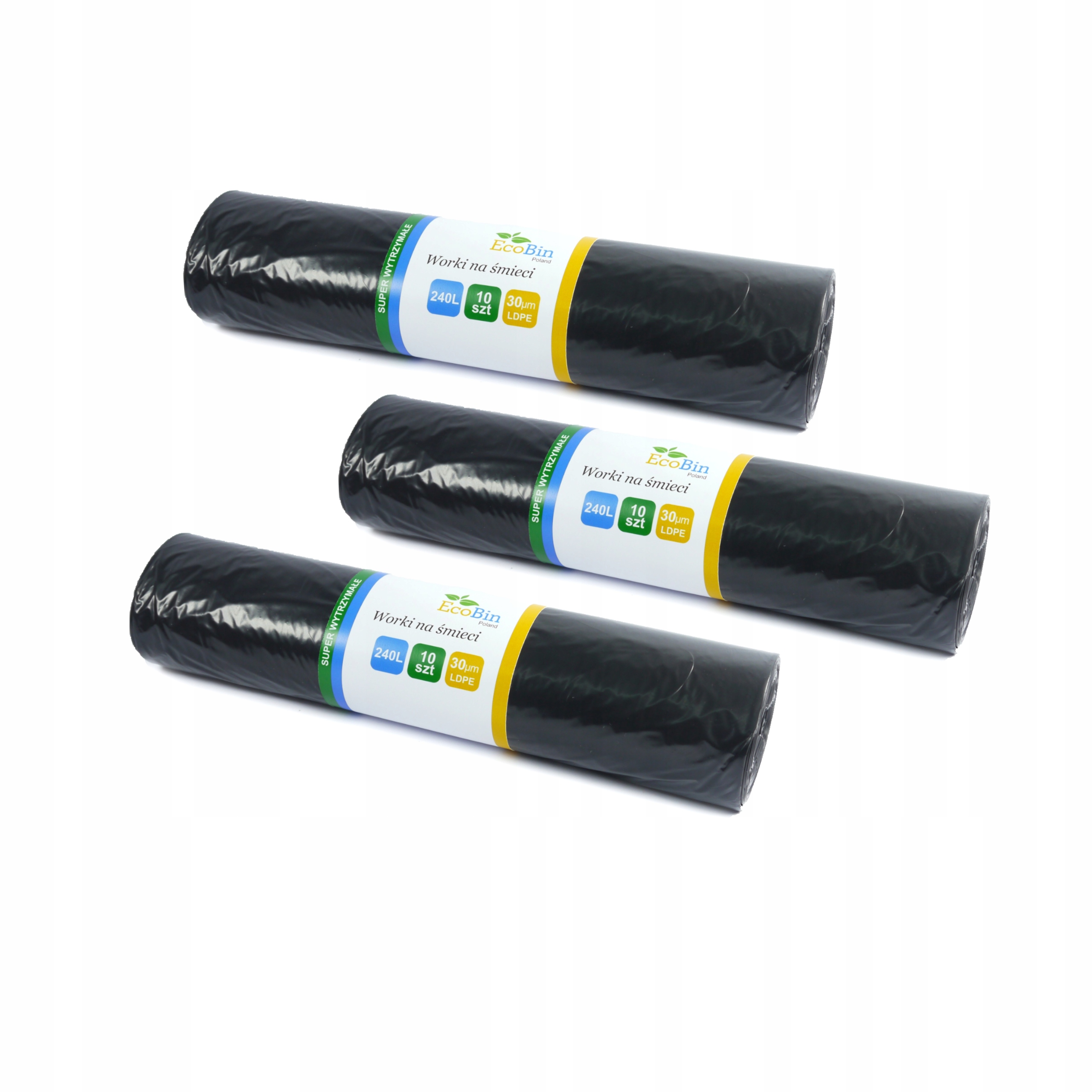 

Worki na śmieci odpady 240L czarne 30szt