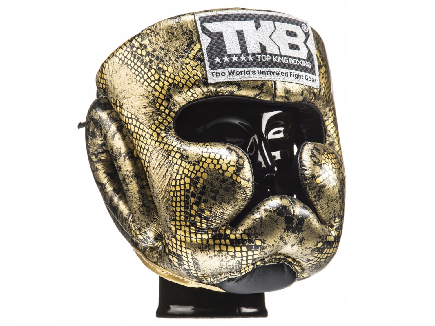 Kask Bokserski Sparingowy Top King gold S