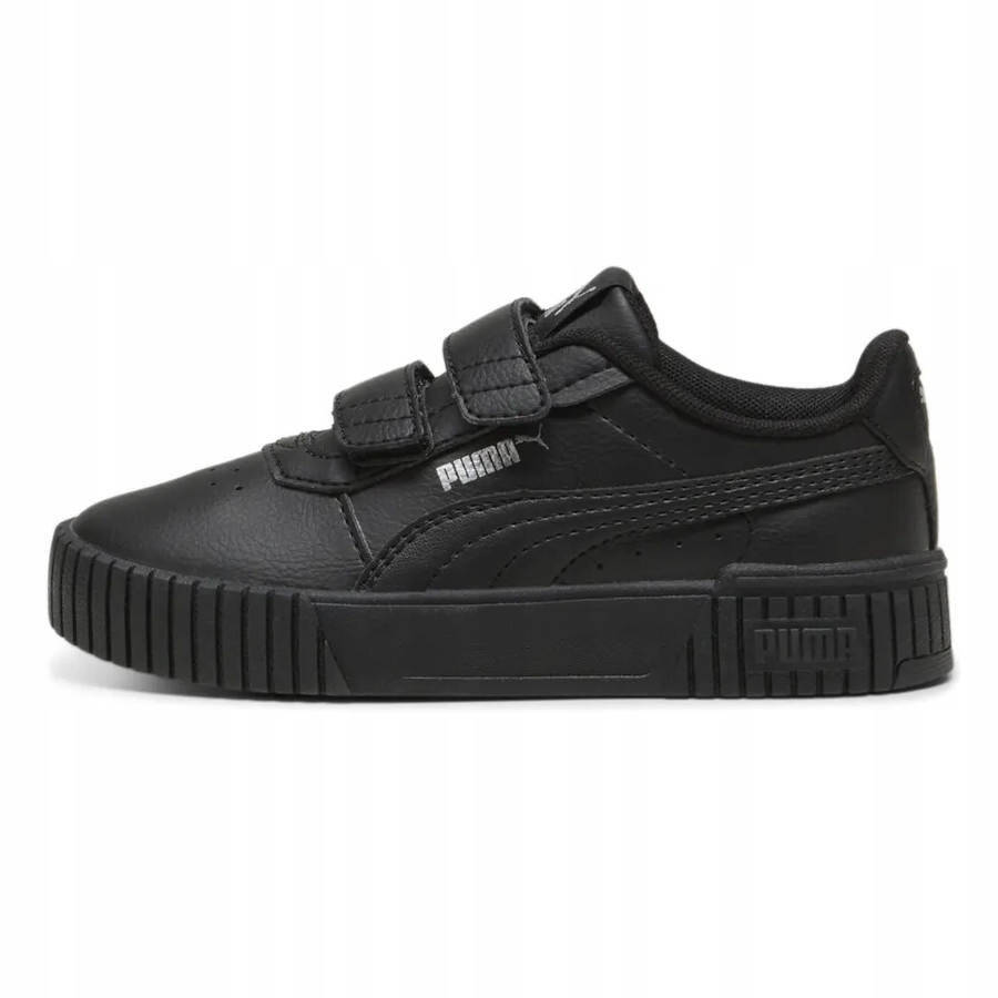 Buty dziewczęce trampki sportowe Puma Carina 2.0 39742110 rzepy czarne 28