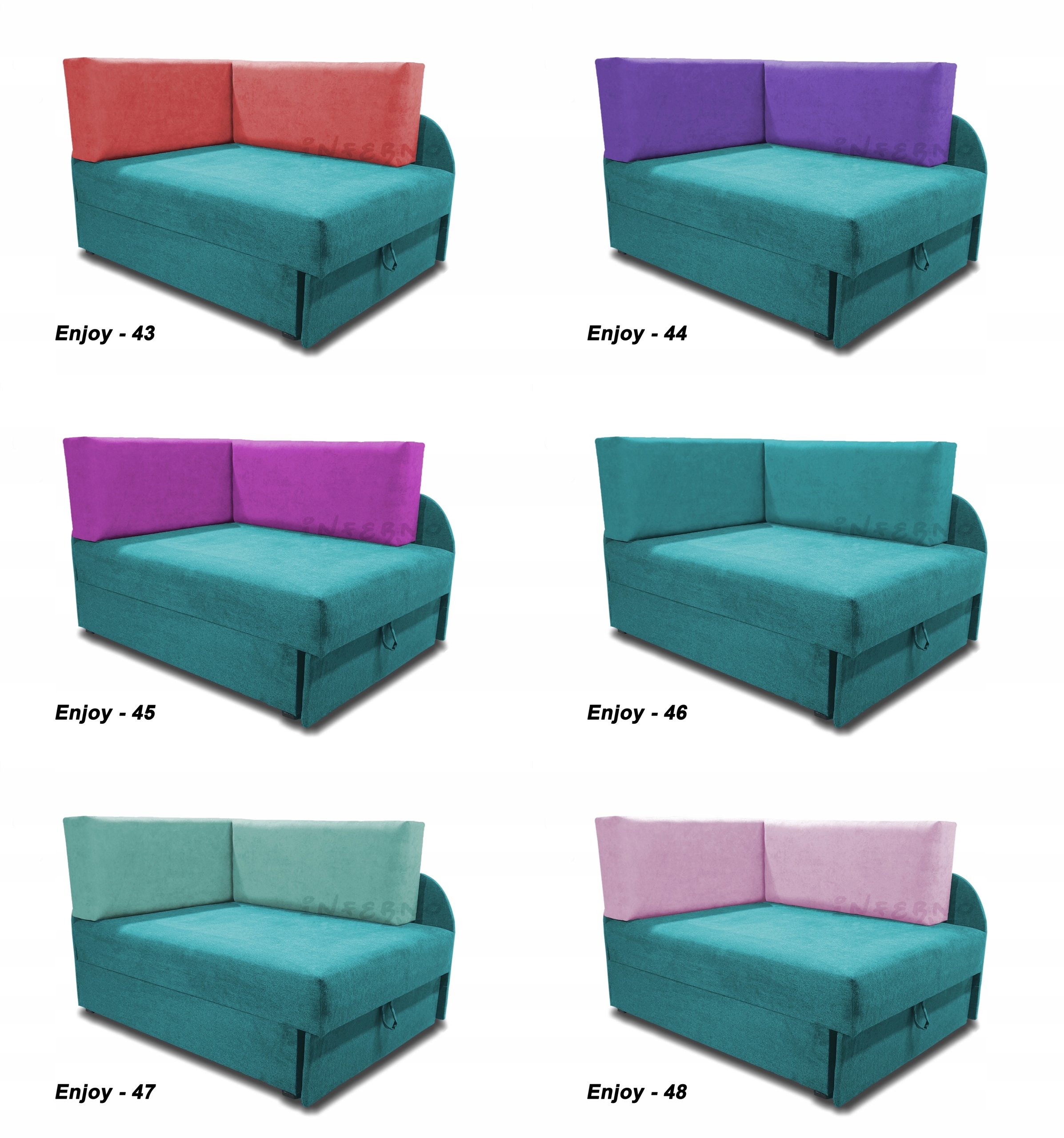 Łóżko dla dziecka, sofa dziecięca, narożnik KUBUŚ Waga produktu z opakowaniem jednostkowym 35 kg