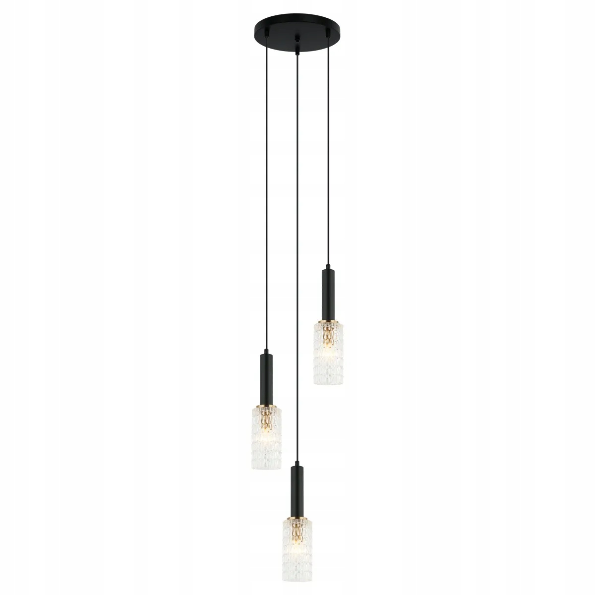 Moderní lampa Italux Perola PND-43363-3 Bk+br