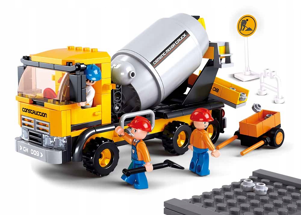 

Klocki City Sluban Ciężarówka Betoniarka Budowa