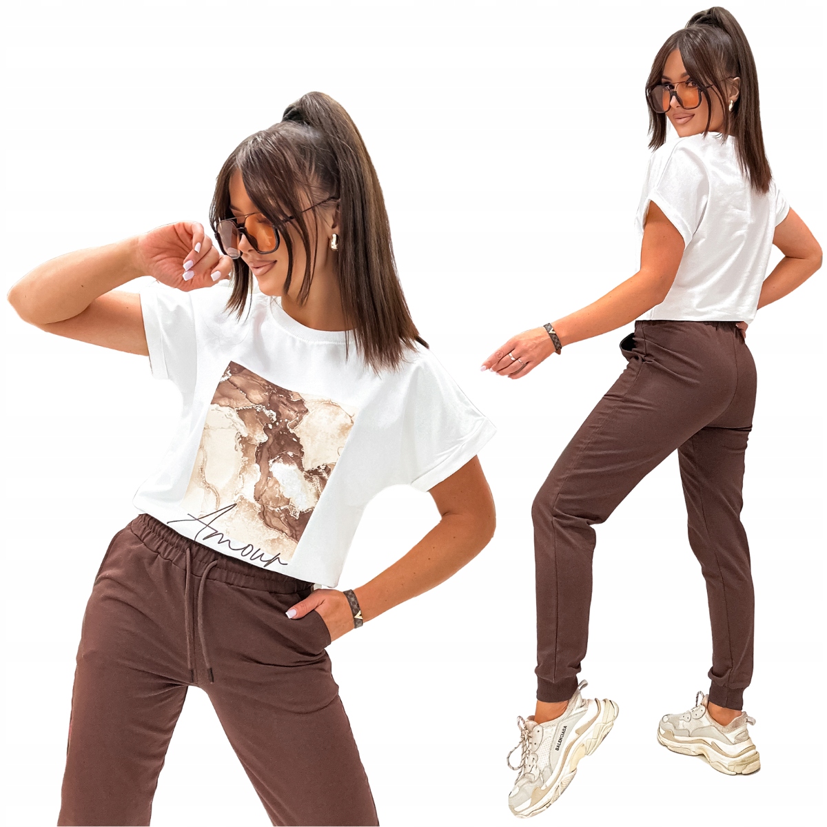 Bavlněný tepláková souprava VE113 L/XL