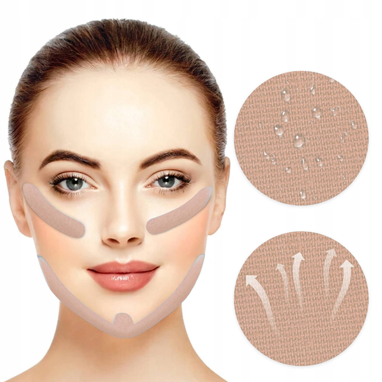 

Taśma Facelifting Kinesiotape Beż 1m samoprzylepna