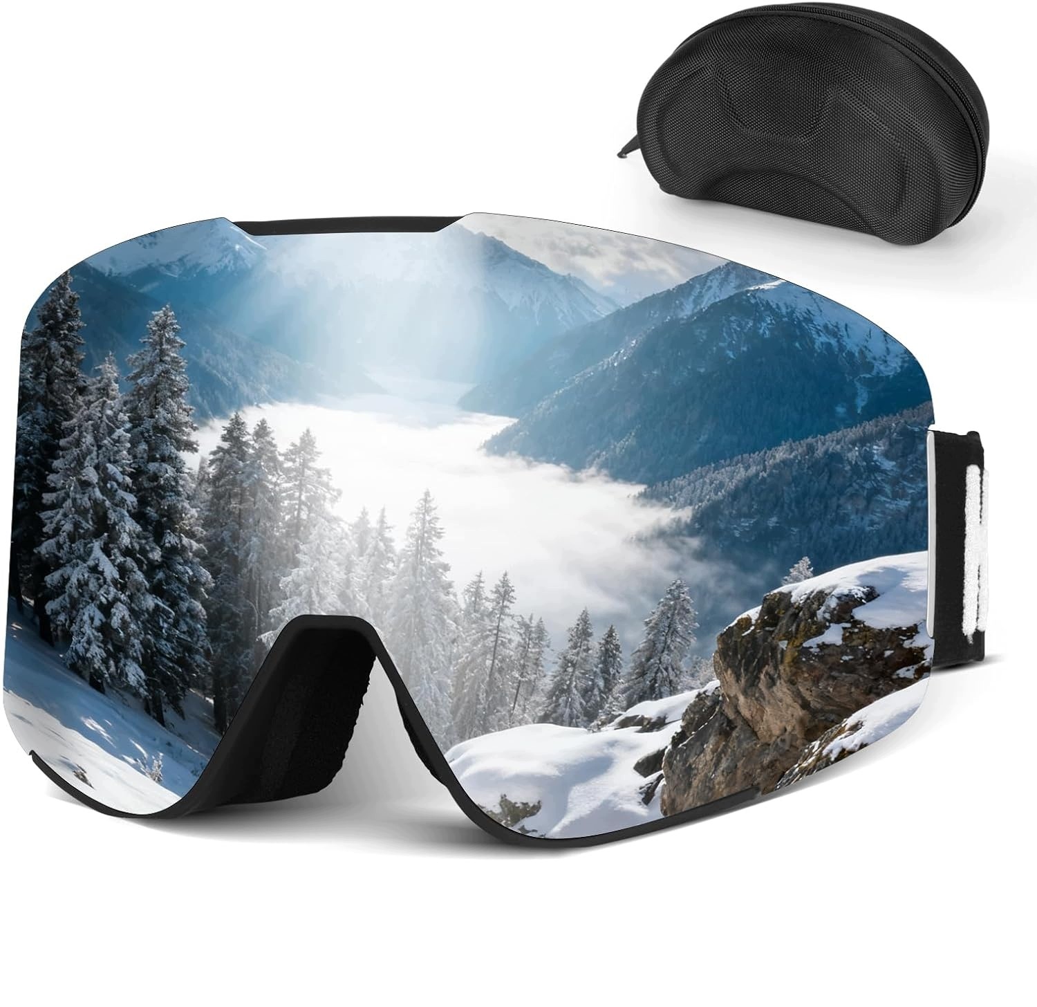 Gogle narciarskie fotochromowe UV400 Anti-Fog Vlt 12% z etui