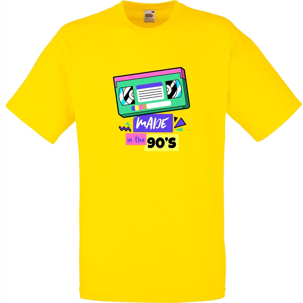 

Koszulka kaseta made in 90's XL żółta jaskrawa