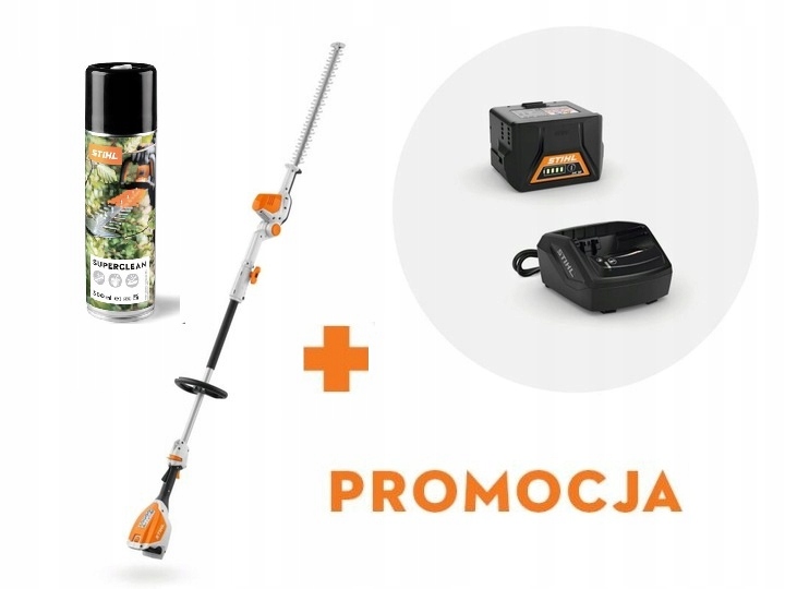 Nożyce akumulatorowe Hla 56 Stihl na wysięgniku w zestawie: Ak 20 i Al 101