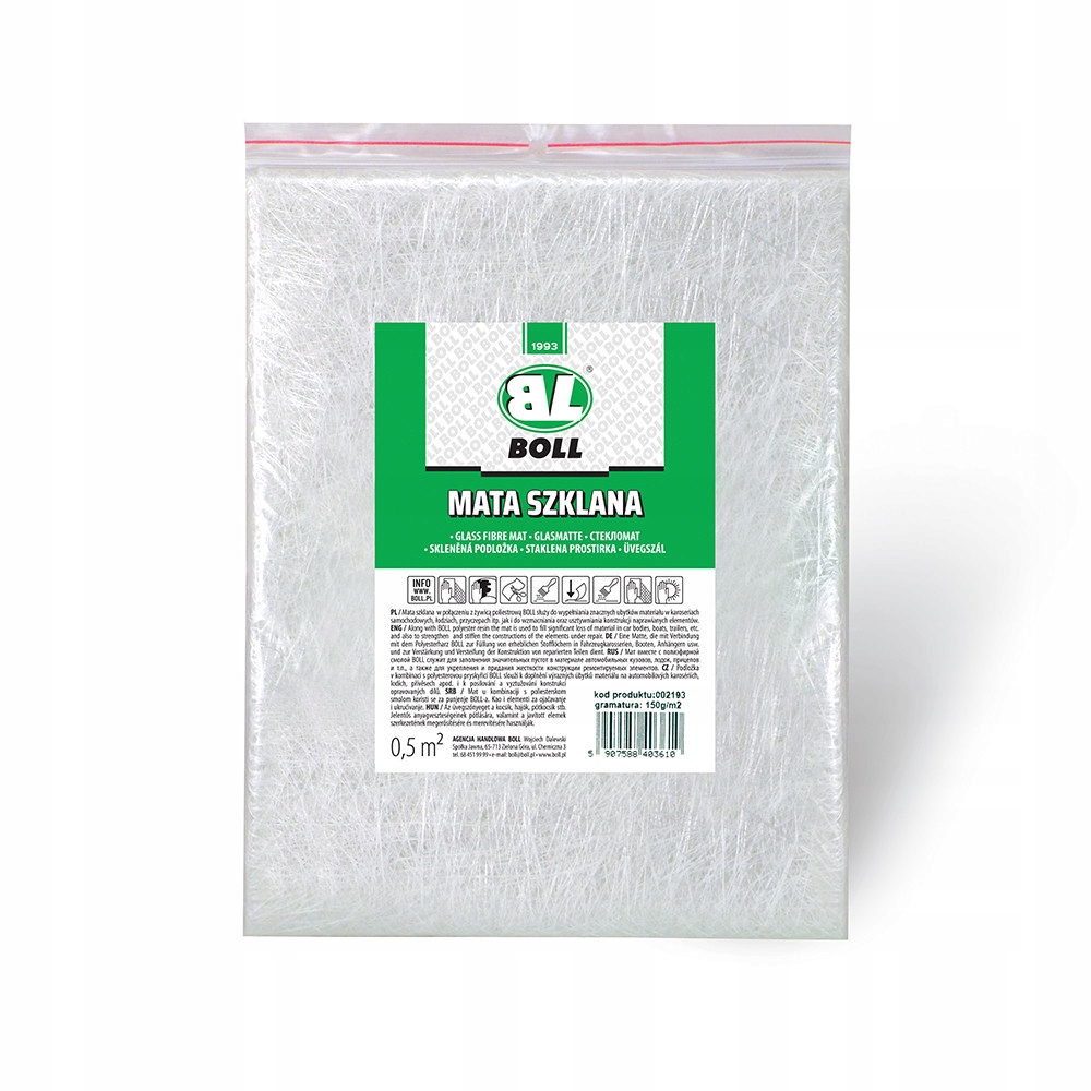 BOLL Żywica poliestrowa, utwardzacz + mata szklana Numer katalogowy producenta 002192