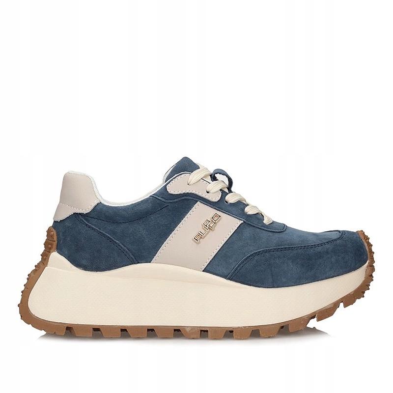 Dámské kožené polobotky na platformě Filippo DP6785/25 Bl