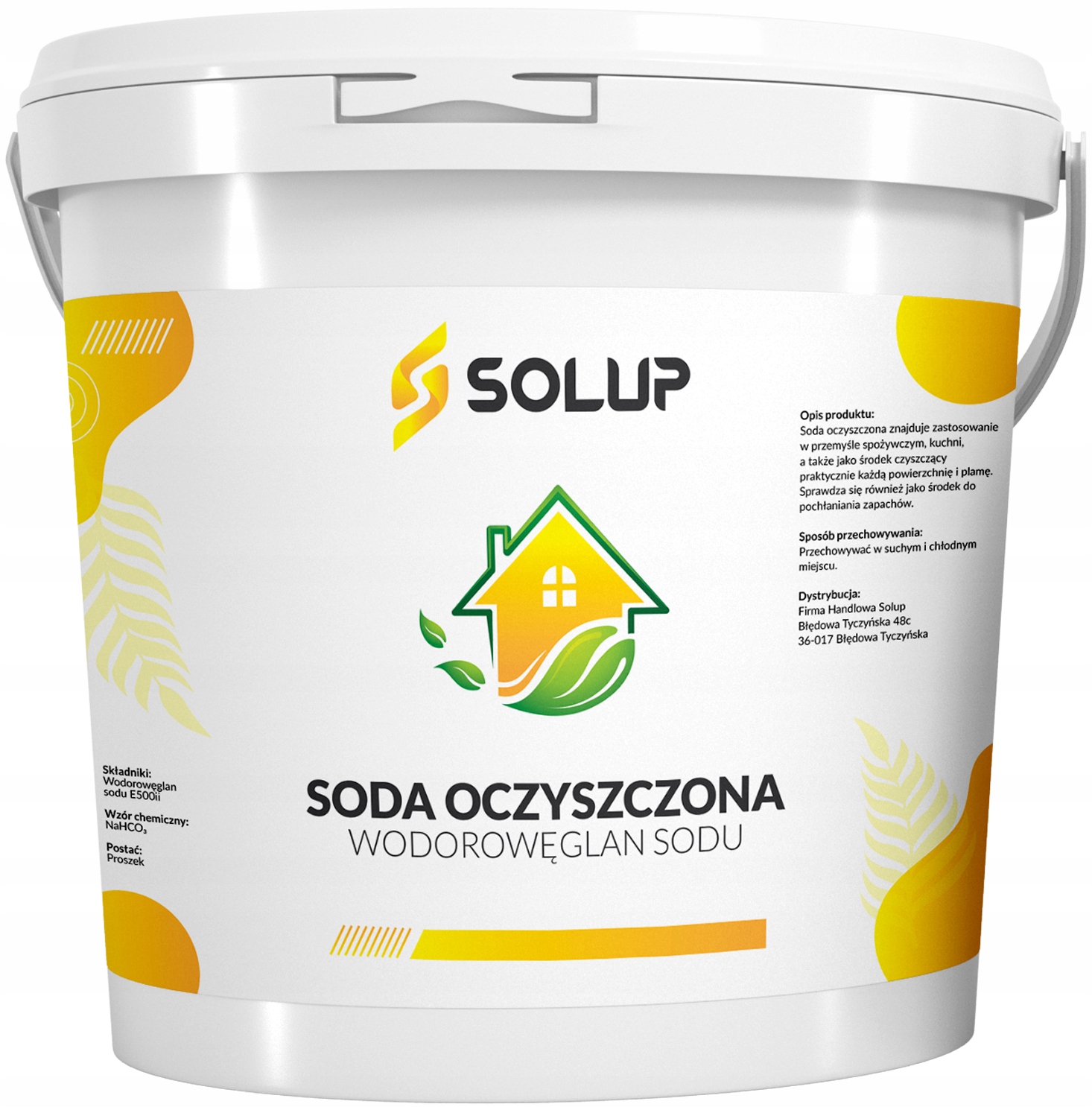 

Soda Oczyszczona Spożywcza Wodorowęglan Sodu 10kg