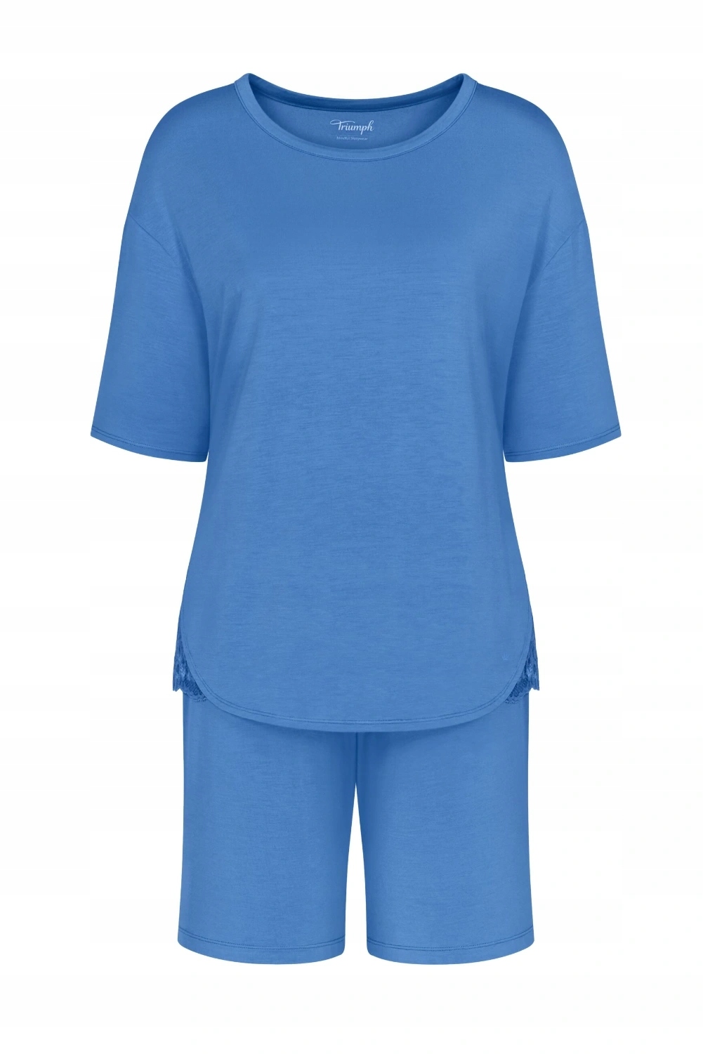 Dámské pyžamo s krátkým rukávem Timeless Sensuality Psk Modré Triumph 42