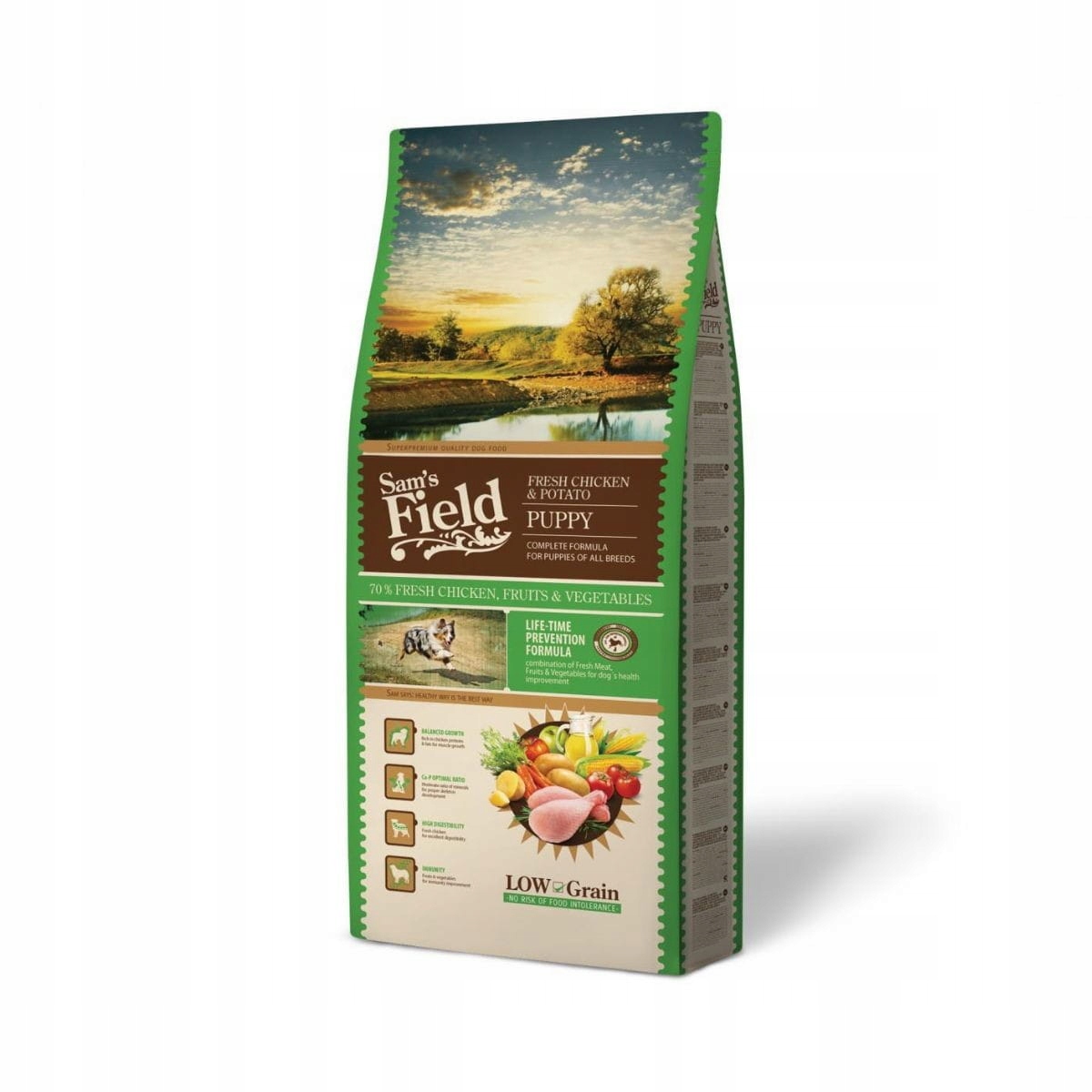 Sucha karma 13 kg dla szczeniąt z kurczakiem i ziemniakami Sam's Field