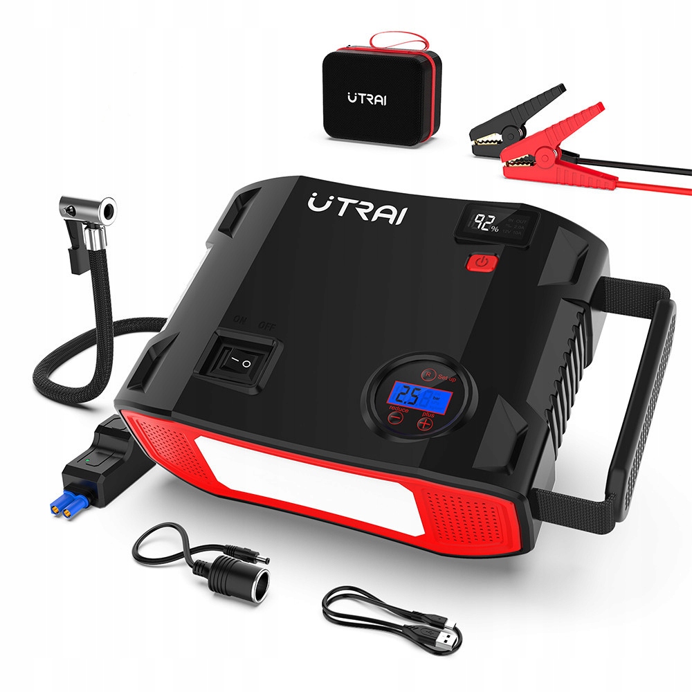 UTRAI Powerbank 7000A 27000mAh z Kompresorem i Latarką LED 1600 Lumen — miniatura 14