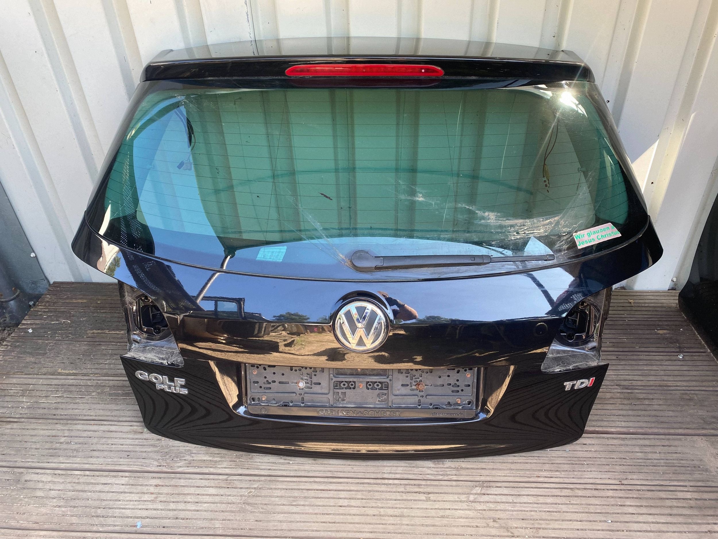 VW GOLF VI plus complete trunk door boot rear part LC9X black nice