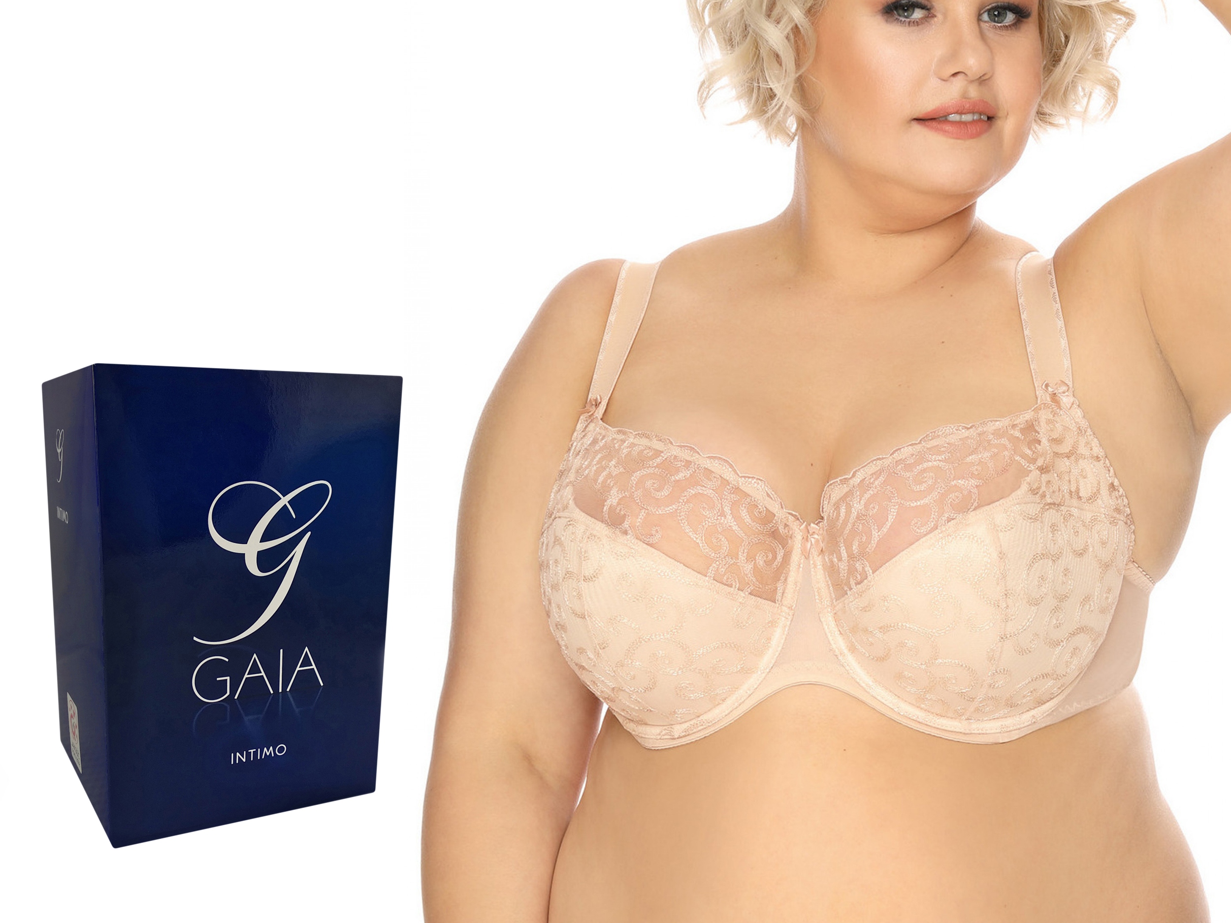 

Beżowy biustonosz Gaia, 899 Goldie Maxi, 80J
