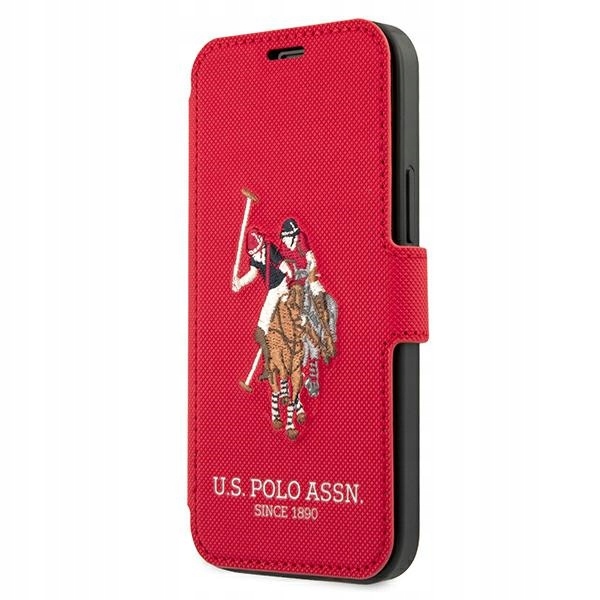 Us Polo Etui na iPhone 12 Mini 5.4" Kolekcja Haftu Czerwone
