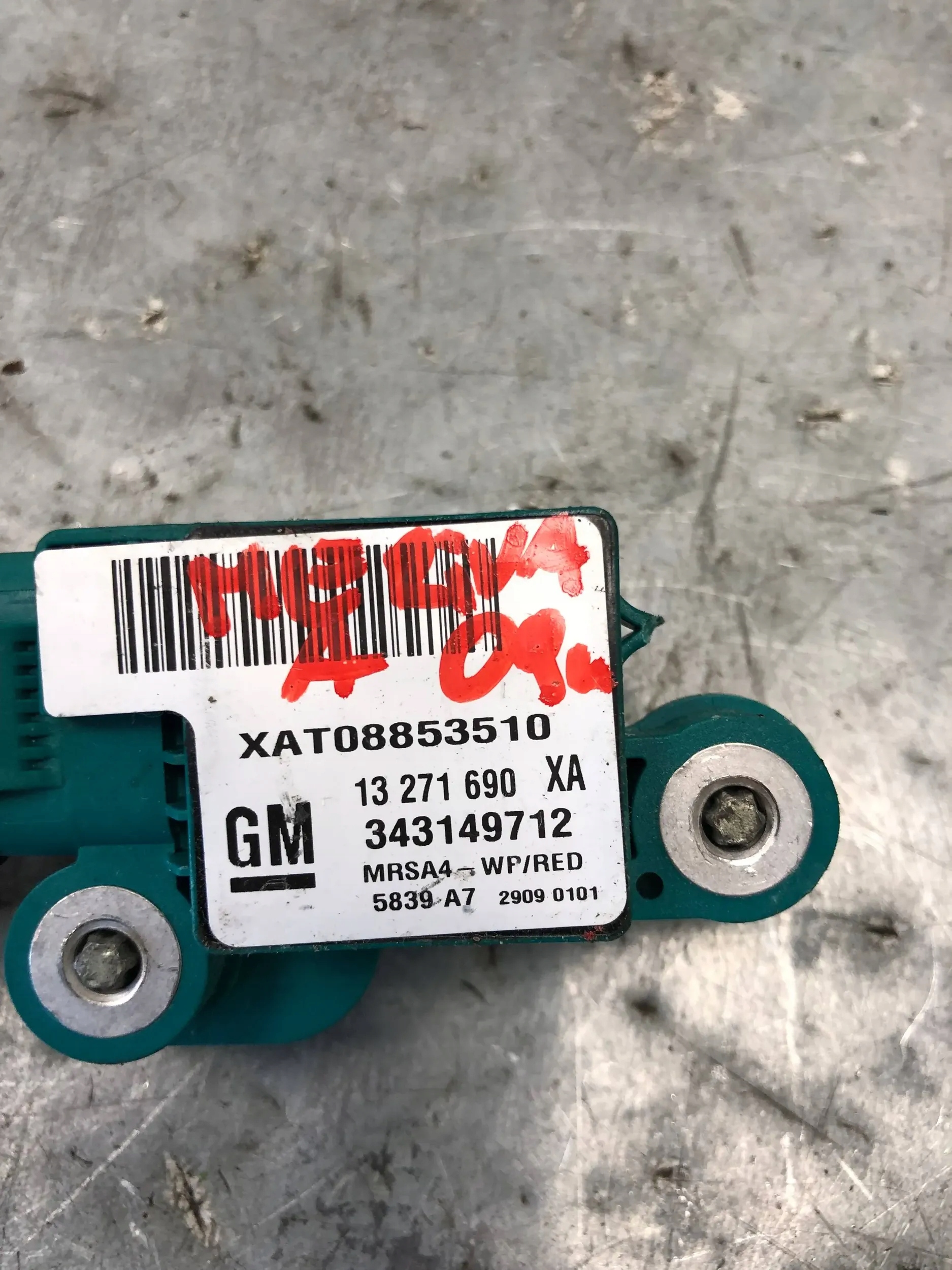 Crashsensor Drucksensor OPEL MERIVA A 13271690
