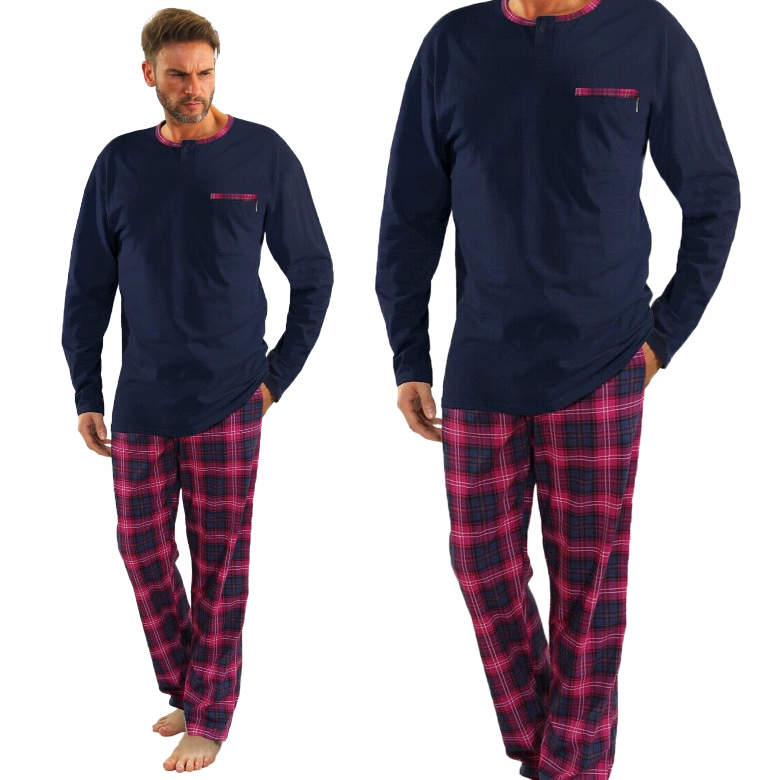 

Sesto Senso Piżama Męska Długi rękaw 2576-21 2XL