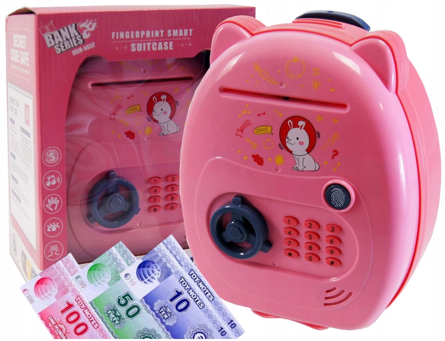 

Sejf Skarbonka Bankomat Na Monety Banknoty Pin