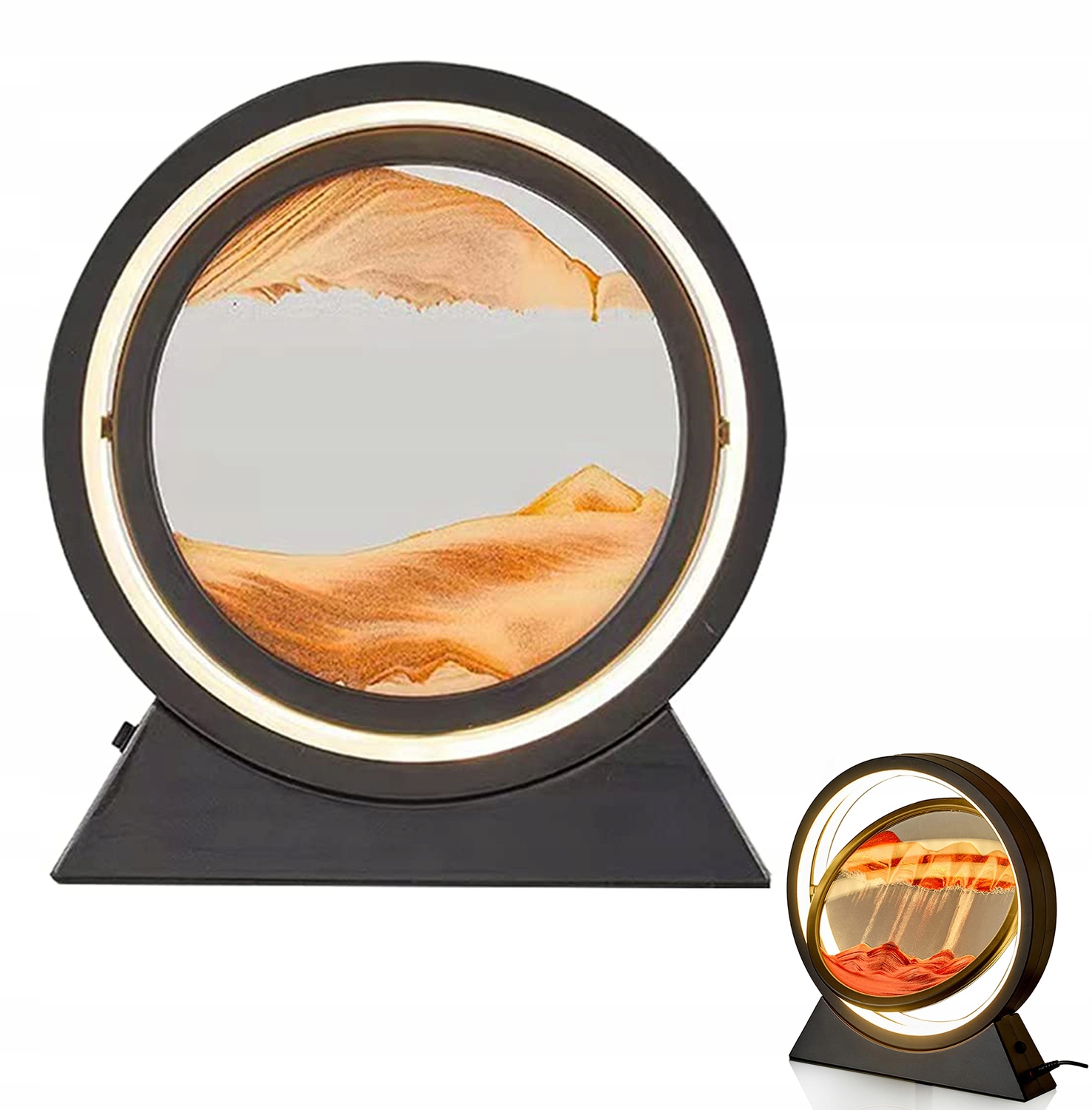 Lampka Nocna Obraz Płynące 3D Klepsydra Dekoracja