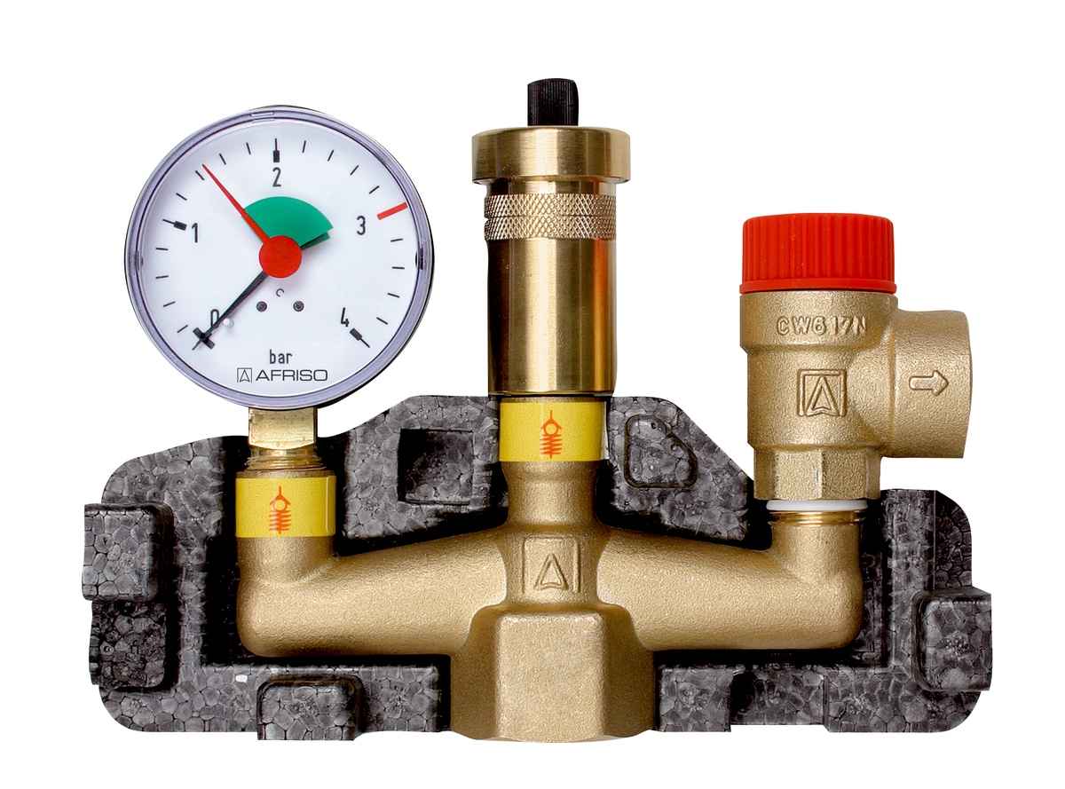 Группа безопасности котла до 100 квт в теплоизоляции watts 88 фото