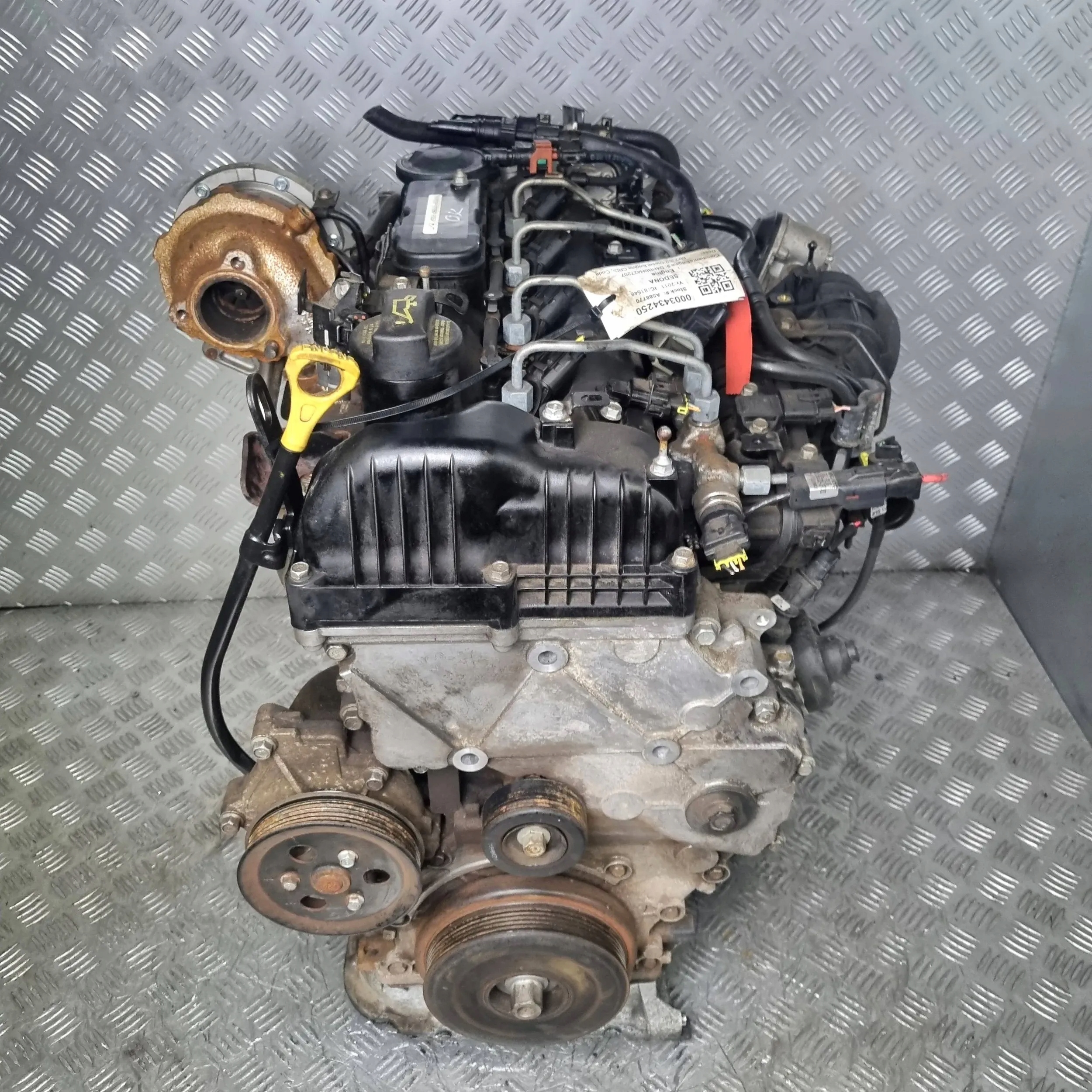 complete engine KIA 2.2 CRDI D4HB MANUAL STAN BDB 85TYS MIL