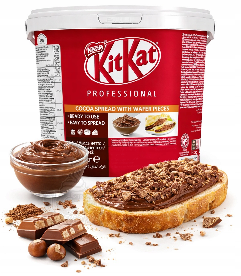 krem Kit Kat 3kg z kawałkami wafla do gofrów naleśników