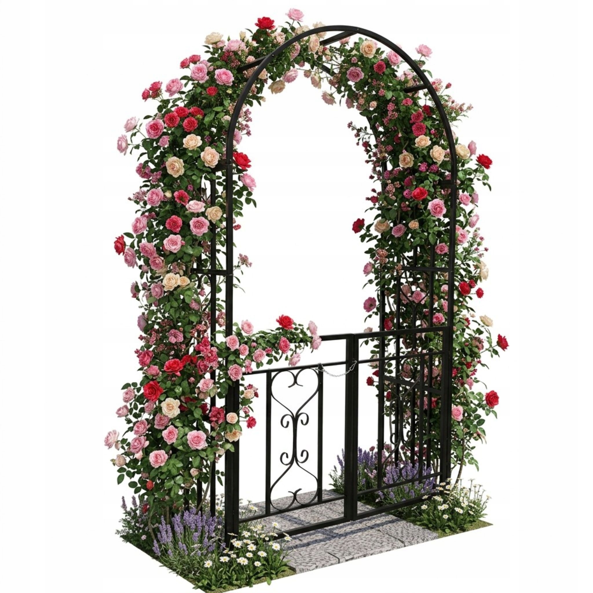 Pergola metal Relaxdays łuk 206 cm
