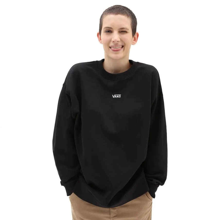 Vans Černá Oversize Mikina S Logem B23__S