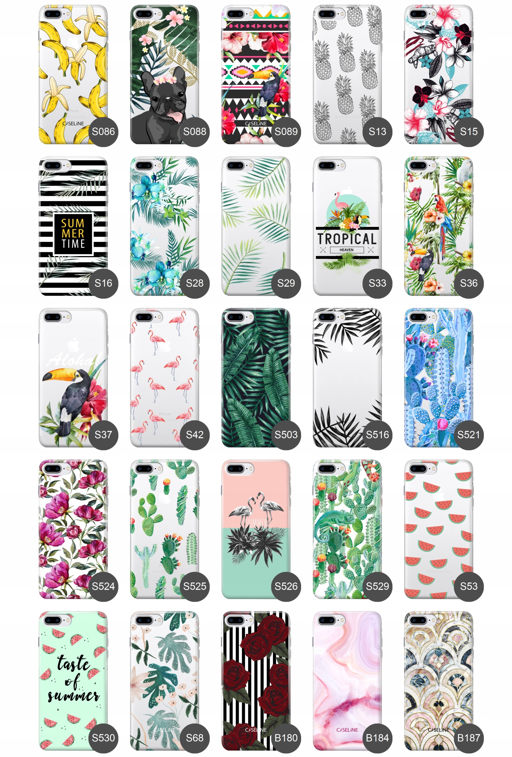 Etui do iPHONE 7 PLUS case guma wzory