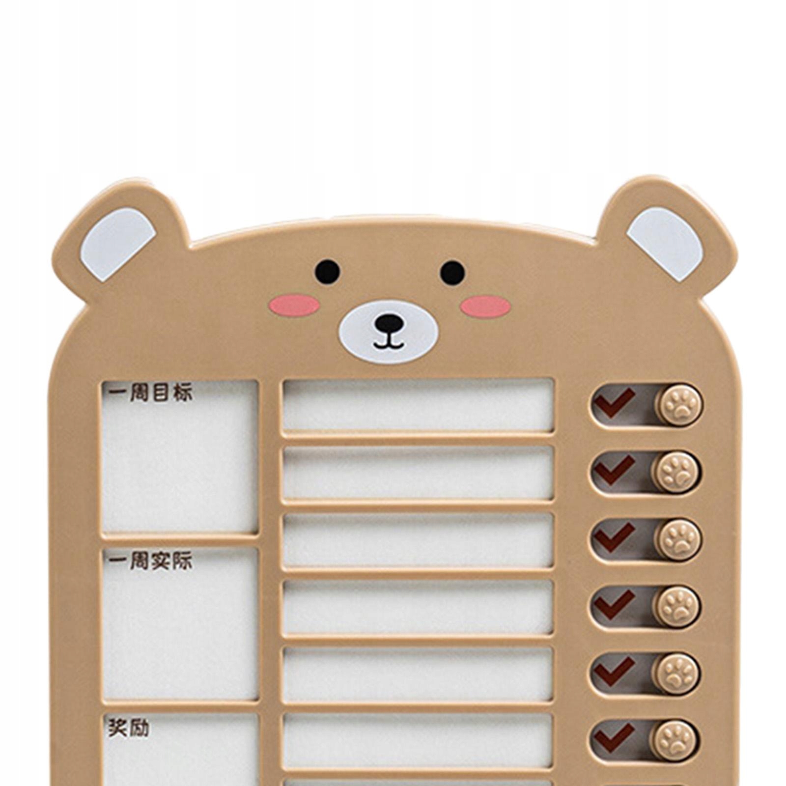 Tablica z listą Tablica do planowania zadań Kolor Odcienie brązu i beżu