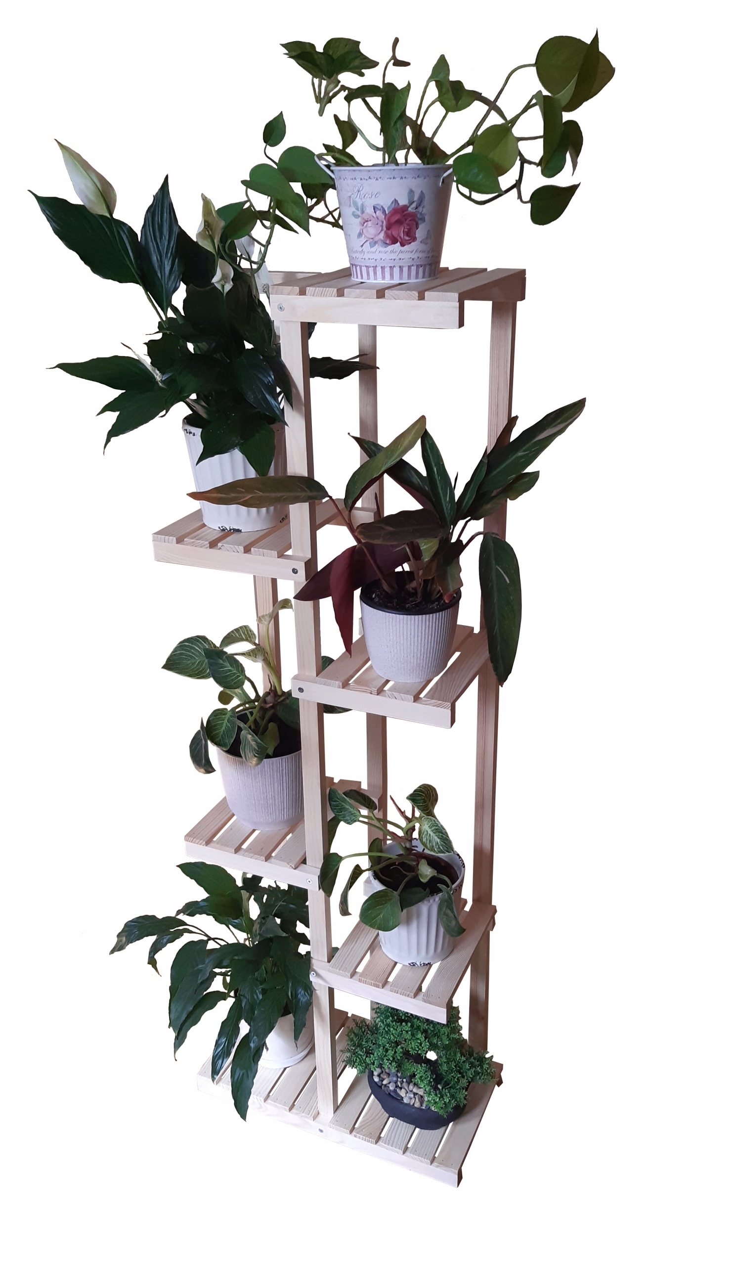 Kwietnik stojak drewniany 140cm