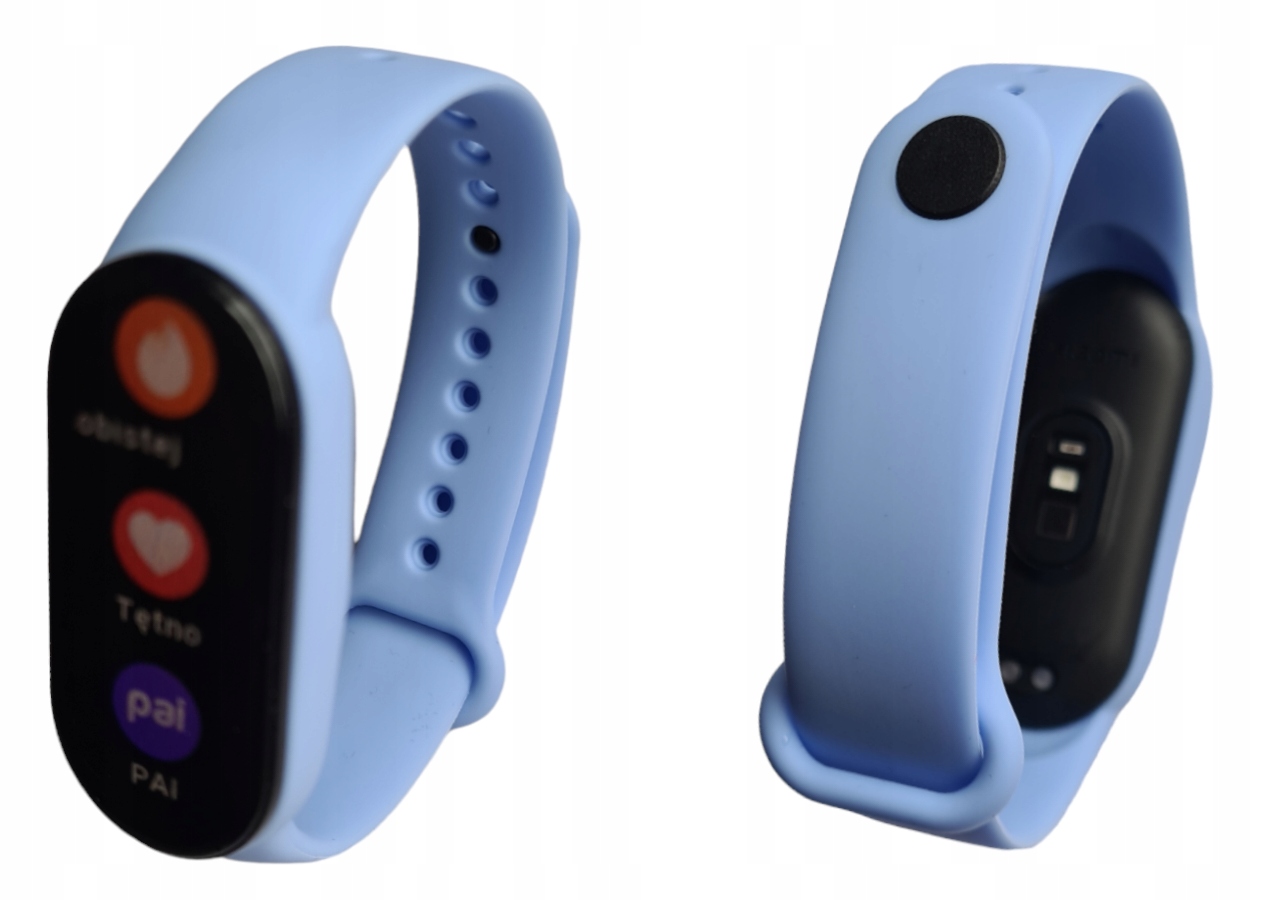 Opaska Silikonowa do Xiaomi Mi Band 3 Pasek w Odcieniu Niebieskiego Bzu