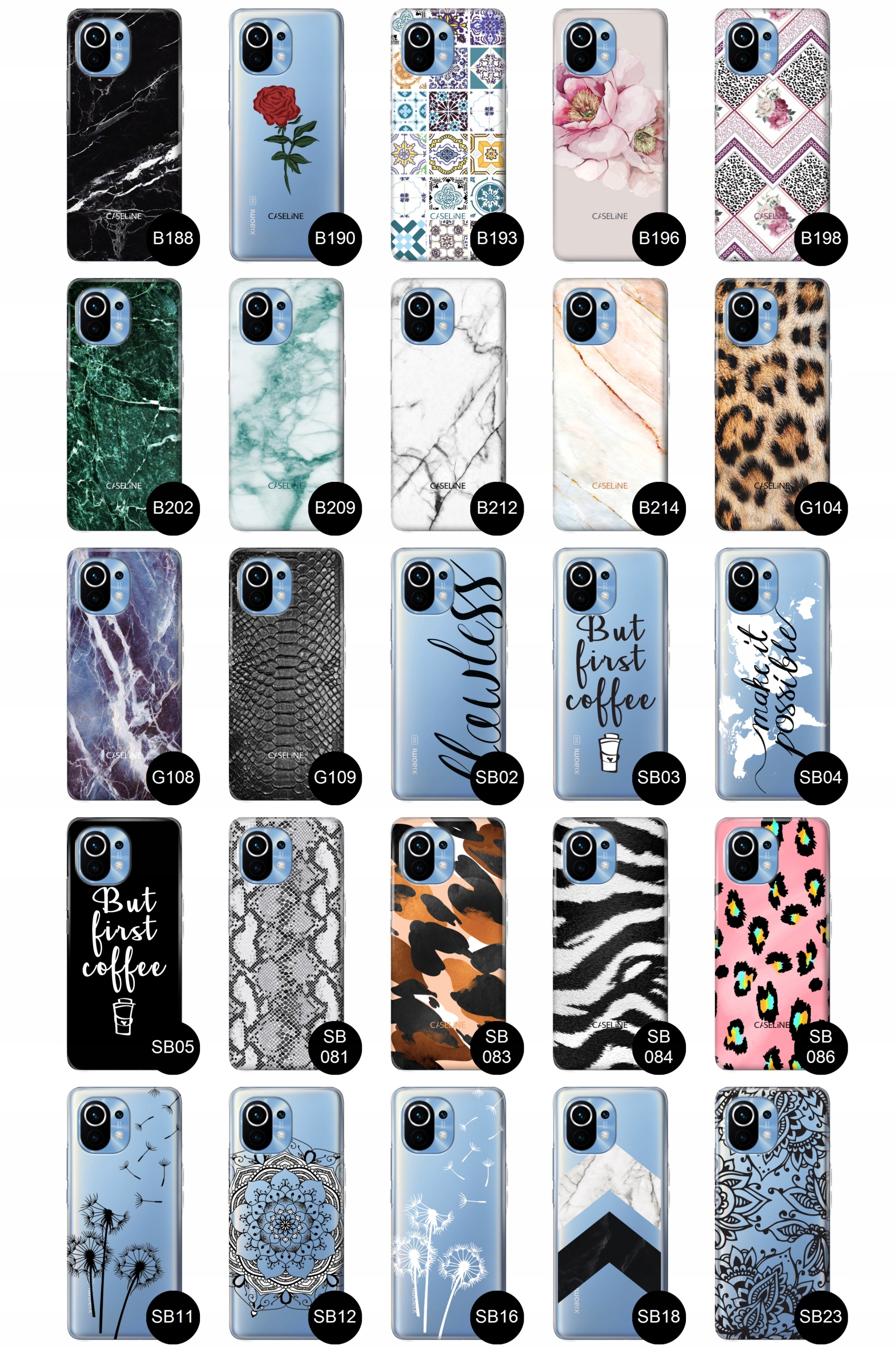 Etui do Xiaomi Mi 11 case wzory guma