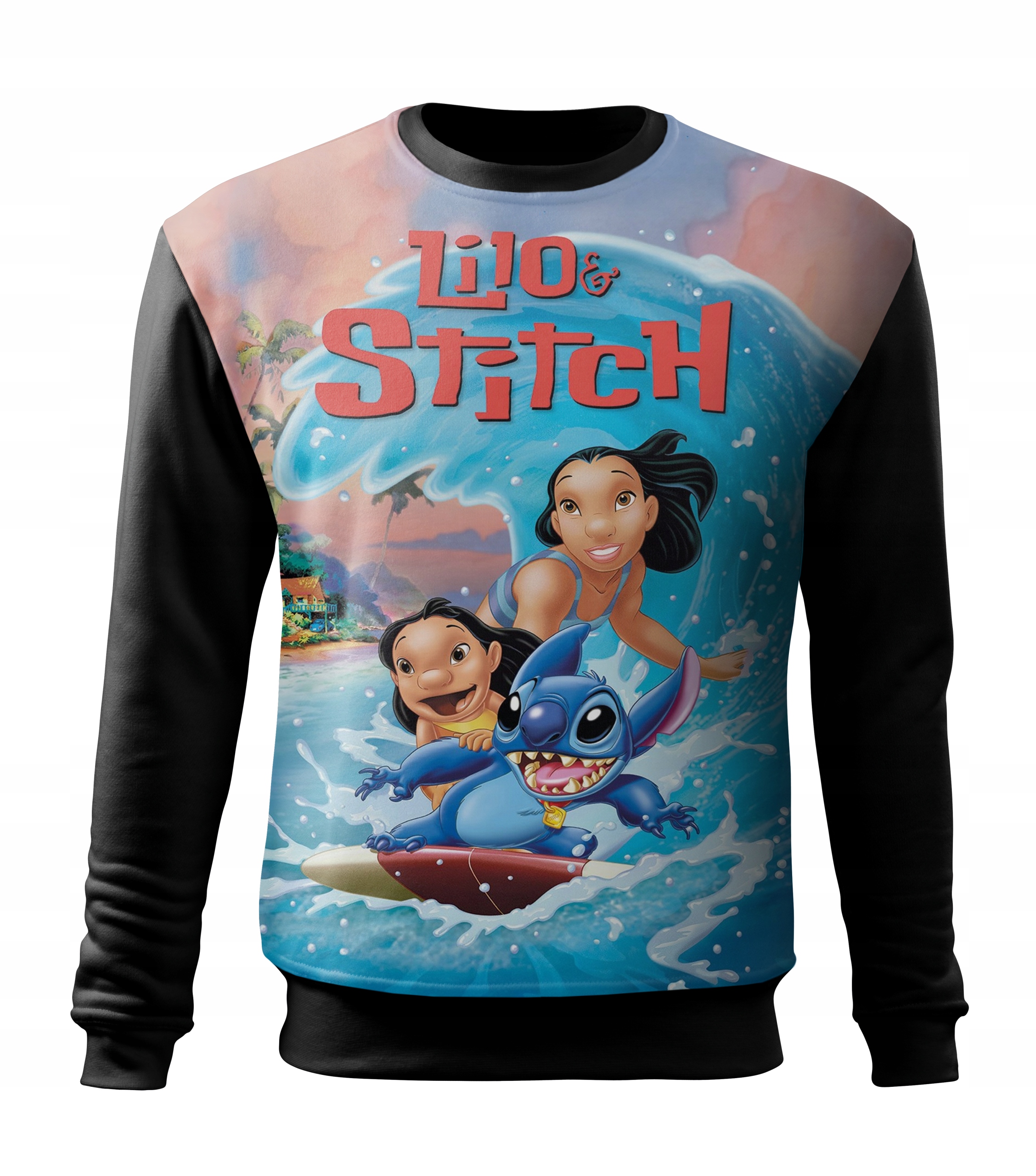bluza dziecieca fullprint Lilo Stitch stich milosc love jakosc 152